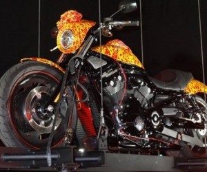 On October 21, 2010, artist Jack Armstrong&rsquo;s million-dollar Cosmic Starship Harley