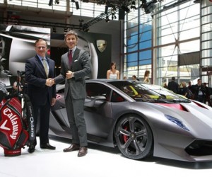 he partnership between Lamborghini and Callaway Golf was announced in Paris, where th...