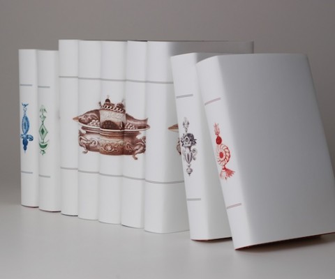 Antique Culinary Image on Book Spines from Juniper Books
