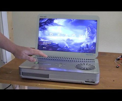 Famous console modder Benjamin J. Hekendorn (better known as Ben Heck) has earlier given the modding world the amazing Xbox Laptop and the PS3 Laptop. This time, he comes up with an Xbox 360 Slim Portable.
