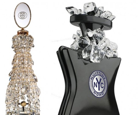 Bond No.9 is well known for its range of Swarovski-studded, New York-centric perfumes. The latest from the brand for the upcoming holidays are presented in luxurious and precious flacons. Bond No. 9 Chandelier editions for Xmas 2010 include a Chandelier Amphora edition, inspired by the New York City landscape, taking its cue from �the irresistible crystal-clear teardrop prism-bead chandeliers gleaming like an explosion of diamonds inside those vintage Bowery lighting stores.�