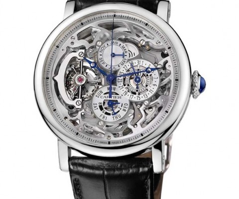Limited to just 30 pieces, this just might be Cartier’s most expensive (non-precious stone laden) watch ever. The Rotonde Grande Complication Skeleton is a unique beast — a fighter in Cartier’s ongoing battle to proclaim itself as a serious watch maker.