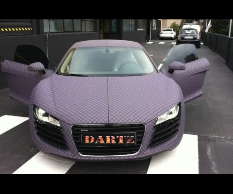 The latest creation from the Russian tuner is an Audi R8 V8 wrapped in chess skin. Christened the Dartz Chess R8, the car flaunts a special checkered wrap in purple