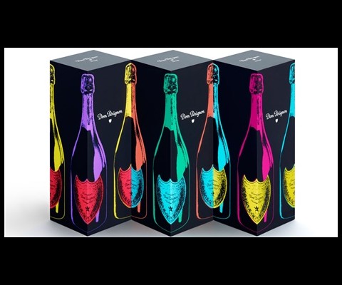 In a colorful tribute to pop icon Andy Warhol, Dom Perignon has just released a line of champagne with limited edition packaging that's sure to attract discerning fans of the drink and the artist.
