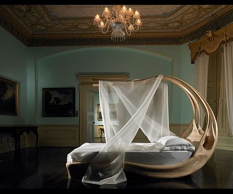 Irish designer Joseph Walsh has created this truly stunning canopy bed, creating a space that induces an almost dream-like state upon mere viewing.
