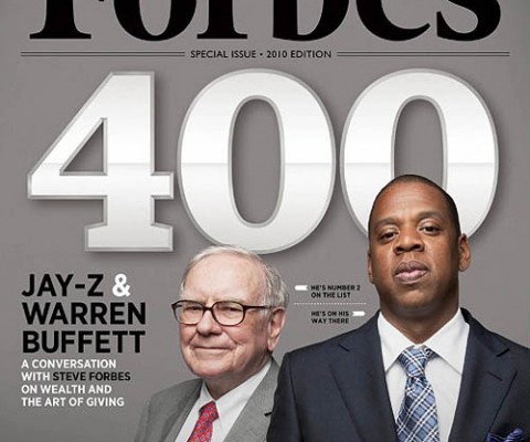 The issue highlights the “400 Richest People In The World”. Jay-Z doesn’t quite make it on the list, but Forbes predicts if Jay-Z can continue to double his estimated net worth of $450 million, then he’s bound to earn a spot on the list by 2015. 