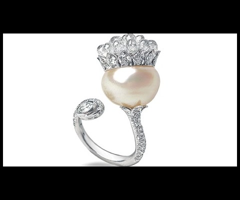 This engagement ring set with a 20-carat, D-color, modified emerald-cut diamond is valued at about $2 million. The ring is among the treasures offered at F.D, Fiona Druckenmiller's new boutique on New York's Upper East Side.