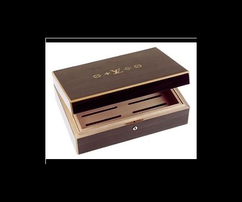 The unique cigar case is made of Mahogany with Macassar ebony veneer finish and pear tree wood accents; it stores 150 high quality rolls of tobacco to precision. The cedar lining adds a first-rate feature of humidity control creating an exceptional humidification system. To keep true to the uniqueness of the Louis Vuitton label, this special cigar case will be a limited edition; only a few good men will have the pleasure to light up to the one of a kind design. It retails for $3,416 and can be purchased at louisvuitton.com or at participating Louis Vuitton boutiques