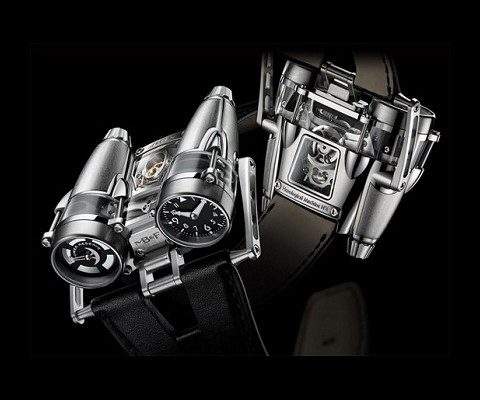MB&F was recognised at this year's Grand Prix d'Horlogerie of Geneva where its HM4 Thunderbolt picked up the award for Best Concept and Design Watch.

The timepiece took three years to develop and uses 311 components in just its movement. Creating its sapphire central bloc alone requires approximately 150 hours to machine.