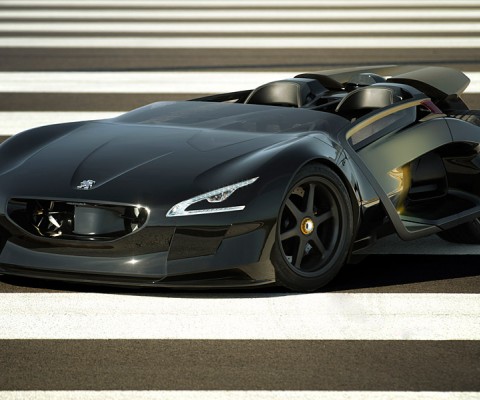 Peugeot EX1  ($TBA) is the polar opposite: a wild creation that lets the car's designers stretch their imaginations with out worrying about pesky topics like actual production cost or real-world feasibility.