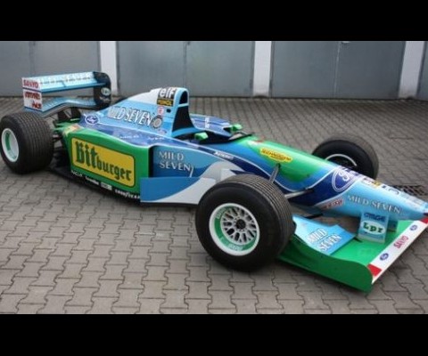 This is the original Formula 1 Benetton-Ford F1 B194-8 driven by the F1 legend when he won his first world championship in 1994 in Adelaide, Australia. The world championship winning car is in mint condition with the original 3,5l Ford-Crossworth ZETEC R air valve V8 engine