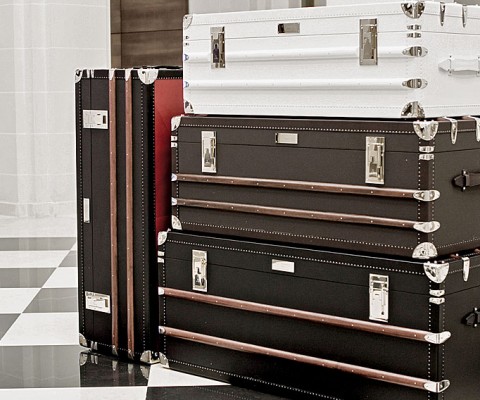 T.T. Trunks can create a custom-made travel trunk to contain your indulgences. The Parisian company covers its trunks in any of more than 700 available materials and fits them with compartments to accommodate shoes or other accessories.