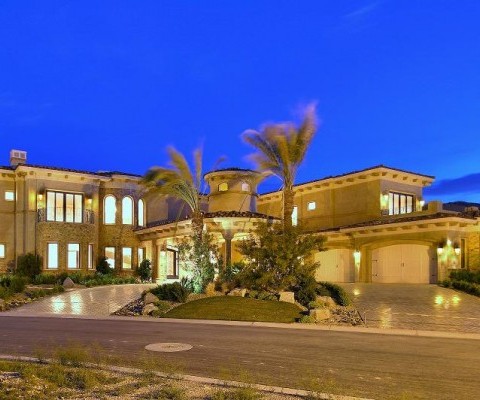 Magnificent custom estate in the exclusive community of Southern Highlands Golf Club. This brand new home boasts 11,843 square feet of luxury. Incredible golf course, city and mountain views. Through a beautiful porto cochere entry/drive, enter to find an enormous gourmet kitchen, 5 full bedroom suites incl. a separate guest quarters, and a Temperature/humidity controlled Wine Room.
